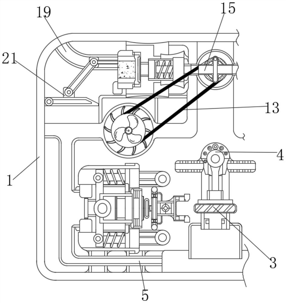 Device for automatically performing limitation and collection during sweater interior cleaning