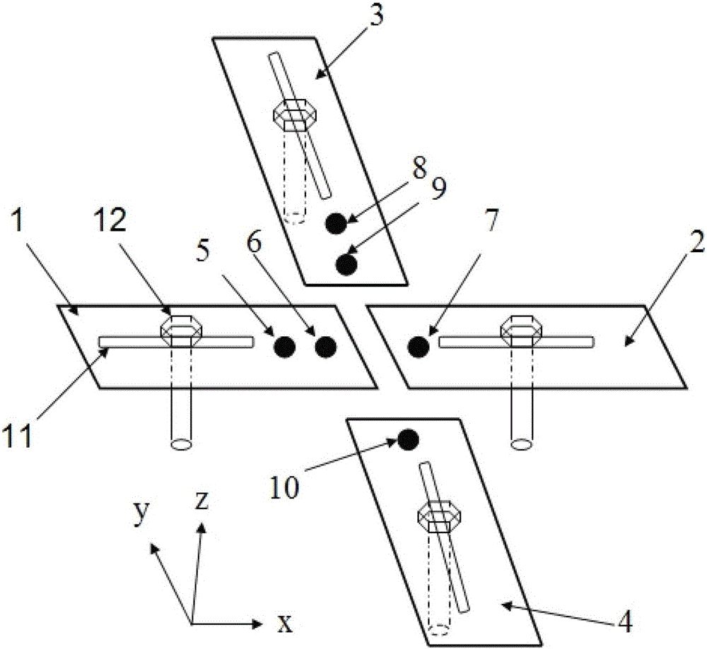 A fast measuring device and method for plane deformation based on optical principle