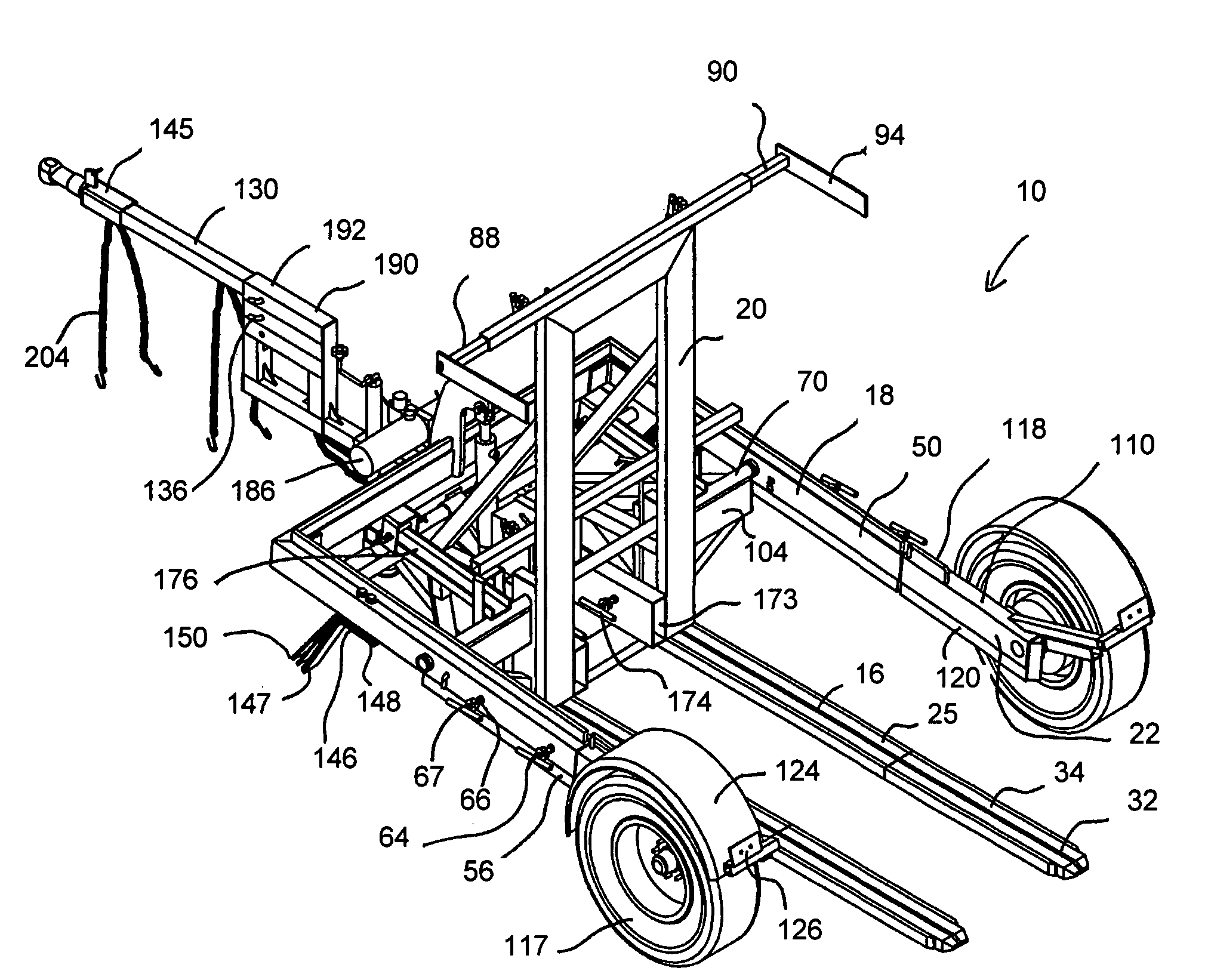 Tow trailer assembly