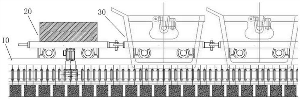 Calcium carbide discharging system