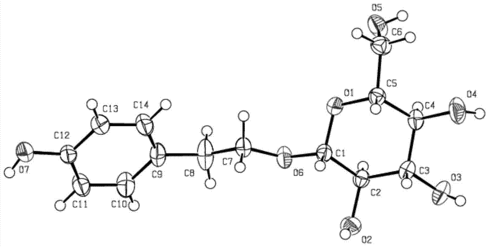 Catalytic synthesis method of salidroside