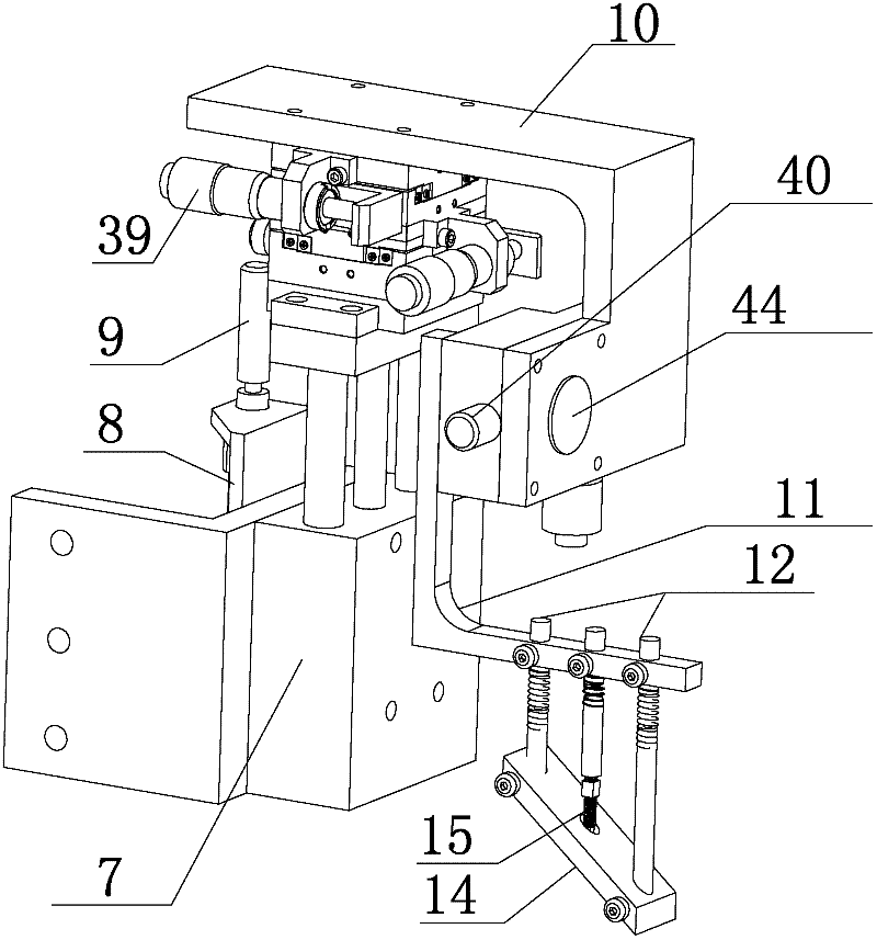 Adjustable oblique-type vegetable grafting device and realization method thereof