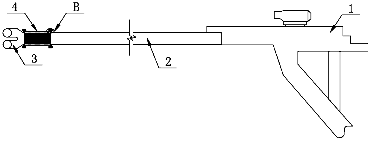 Soft rock small-hole-diameter deep hole forming device