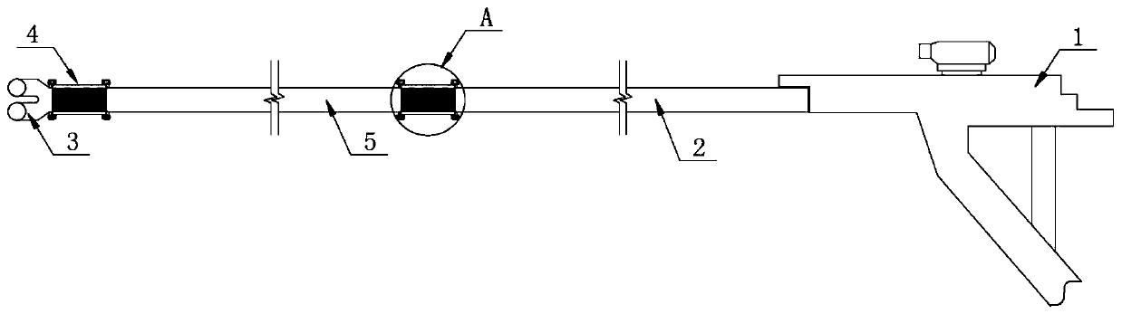 Soft rock small-hole-diameter deep hole forming device