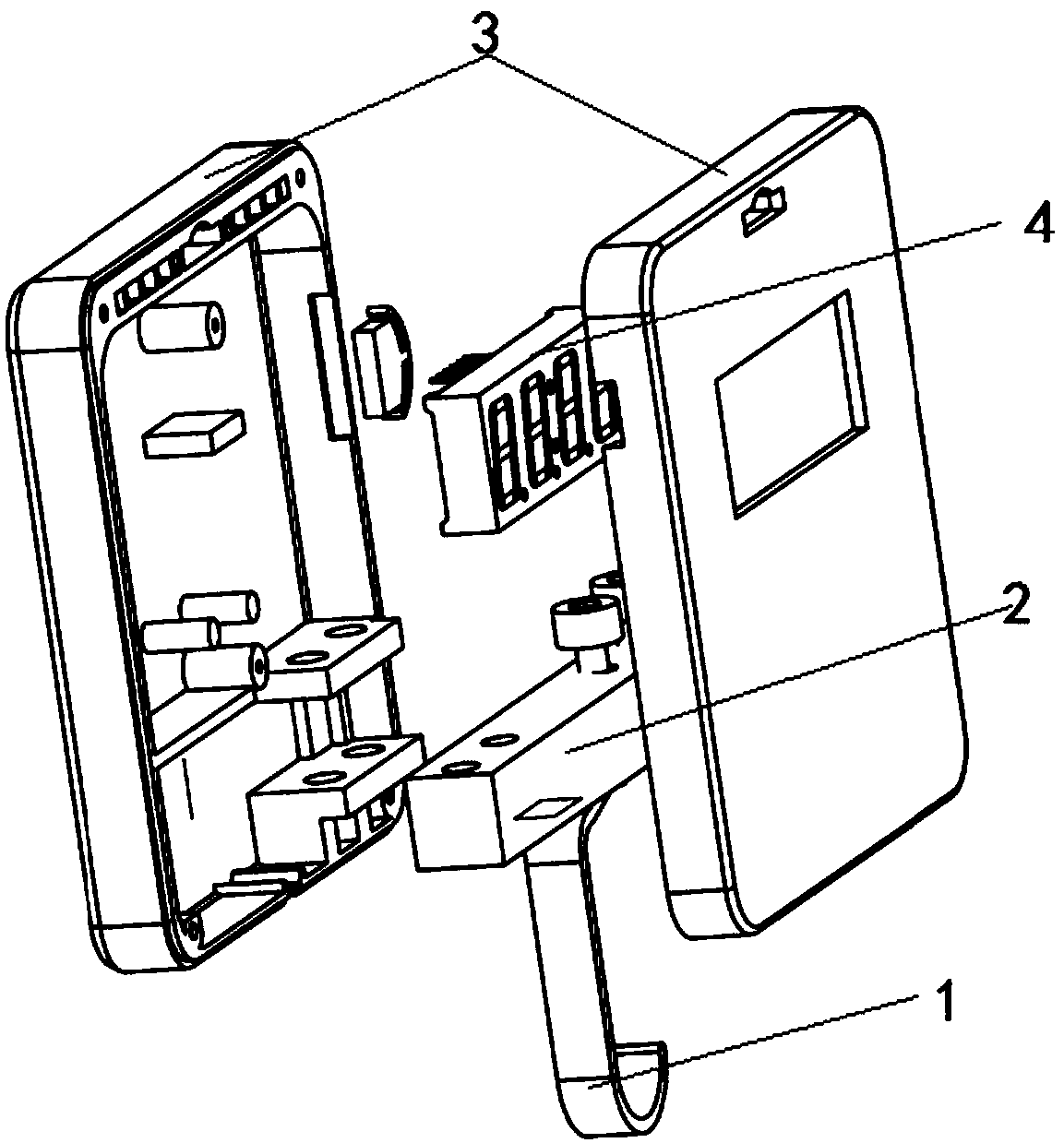 Detection device and system for remaining time of drip