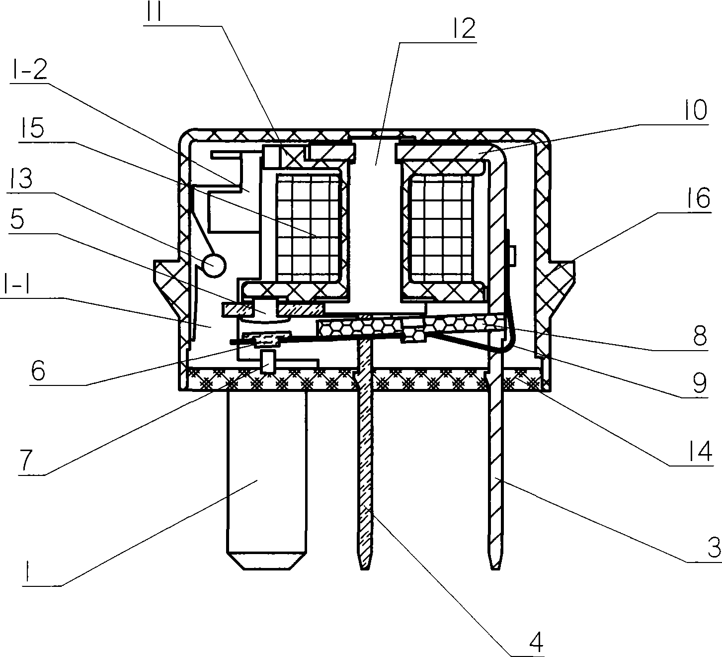 Normally opened relay