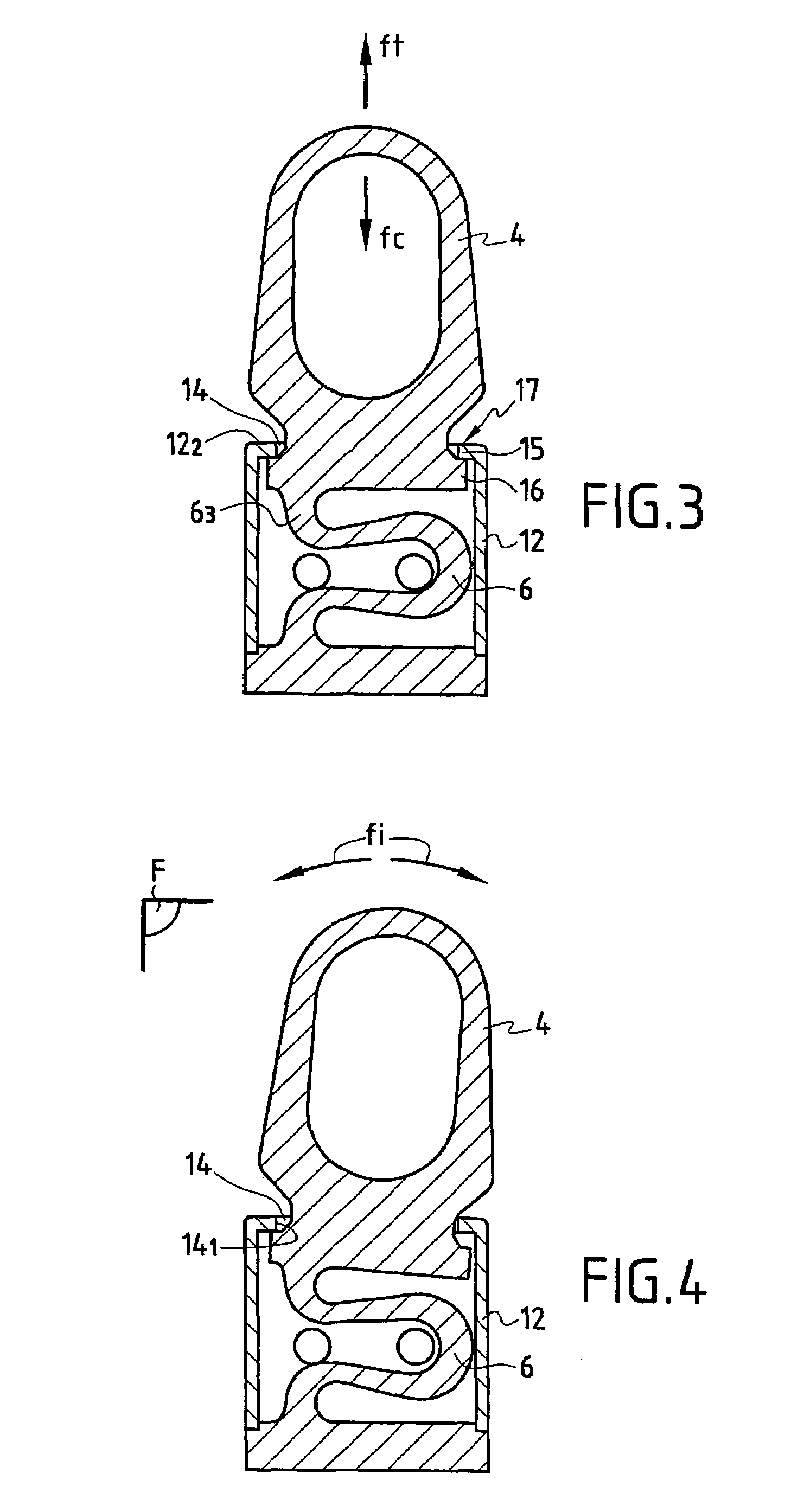 Dynamic intervertebral connection device with controlled multidirectional deflection