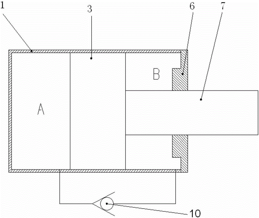 a hydraulic cylinder