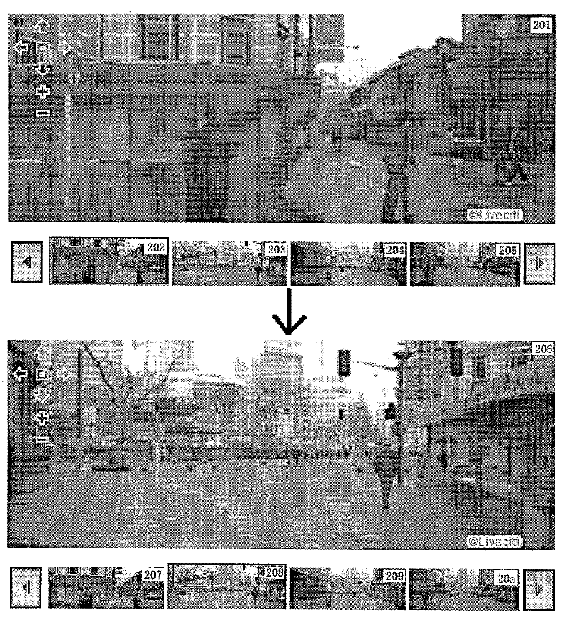 Method for switchover between multiple full view image