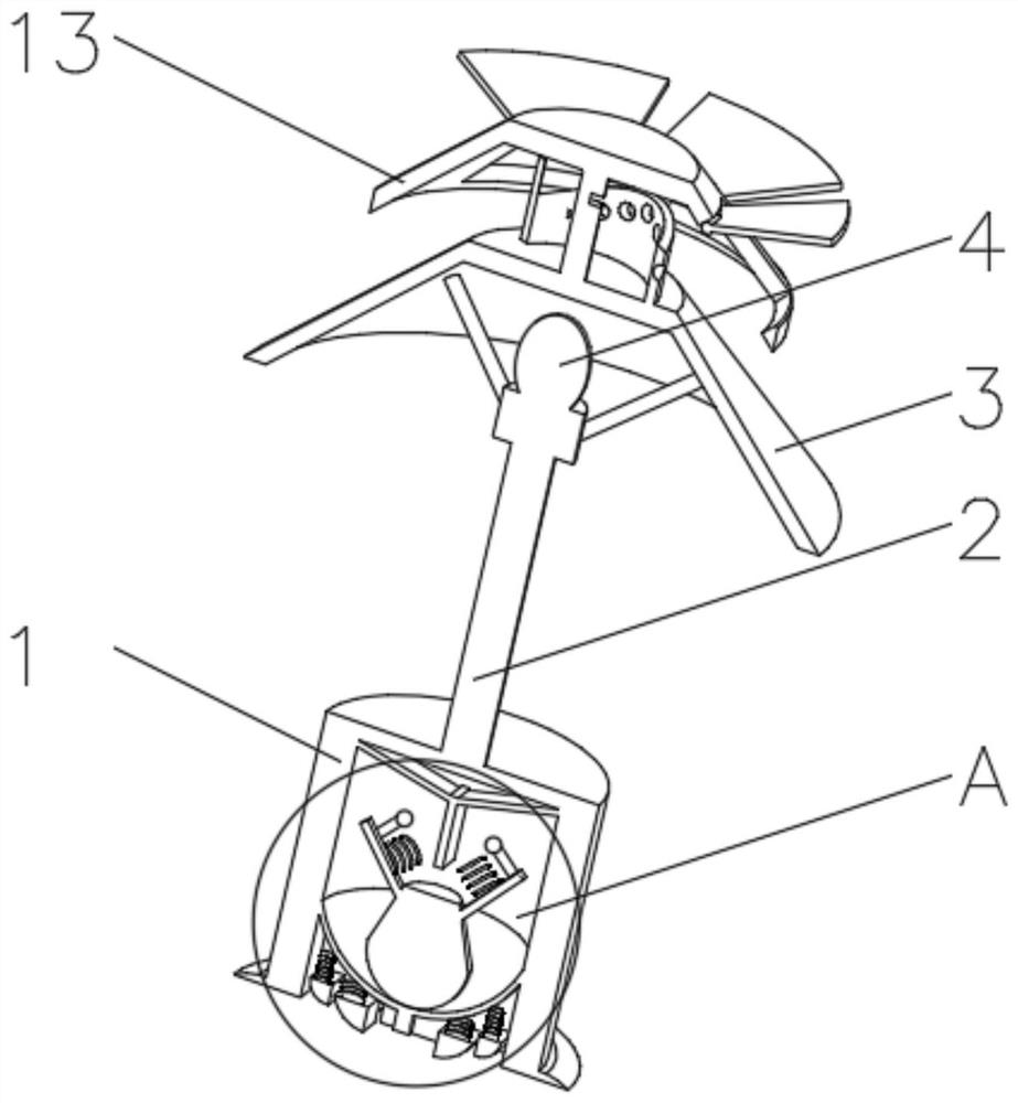 High-stability bedside lamp capable of isolating noise