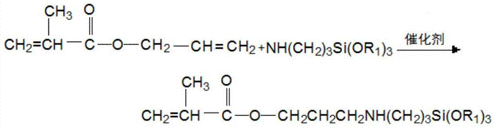 Aminosilyl acrylate and preparation method thereof