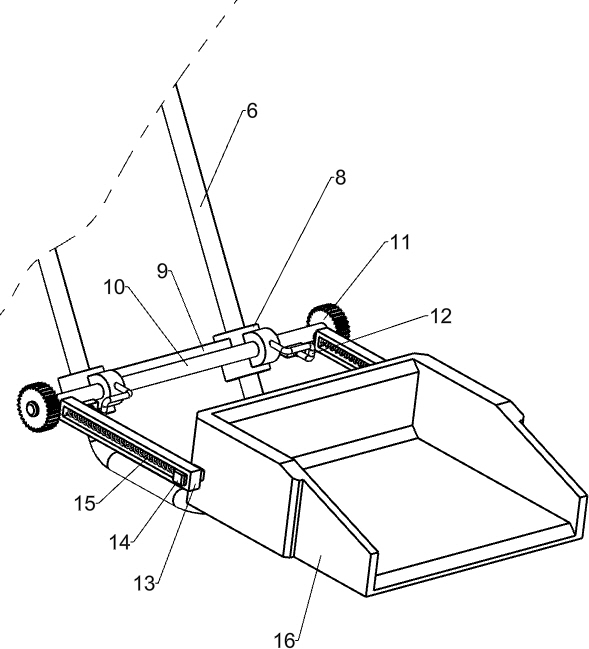 Direction-adjustable sandy soil transfer device for highway construction