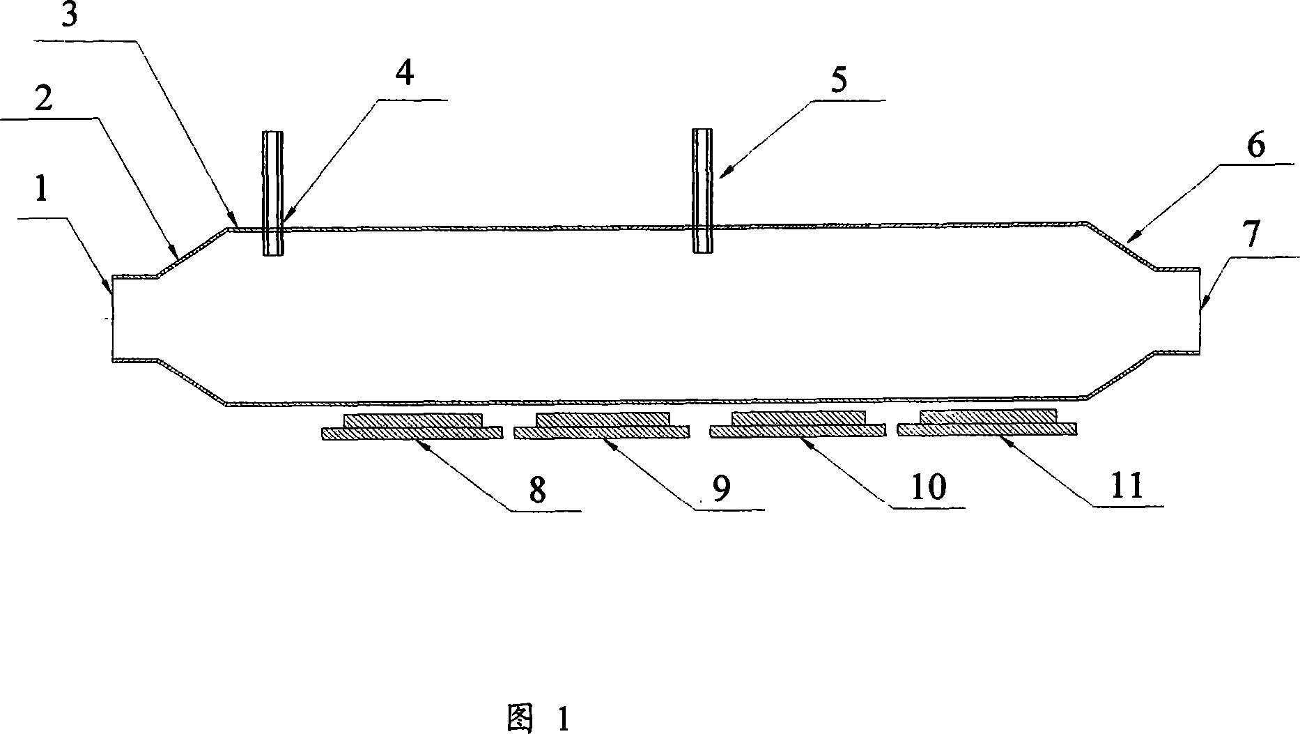 Coupling, wrapping agglomeration device for ultra fine particles in sound field of gaseous and solid jet flow