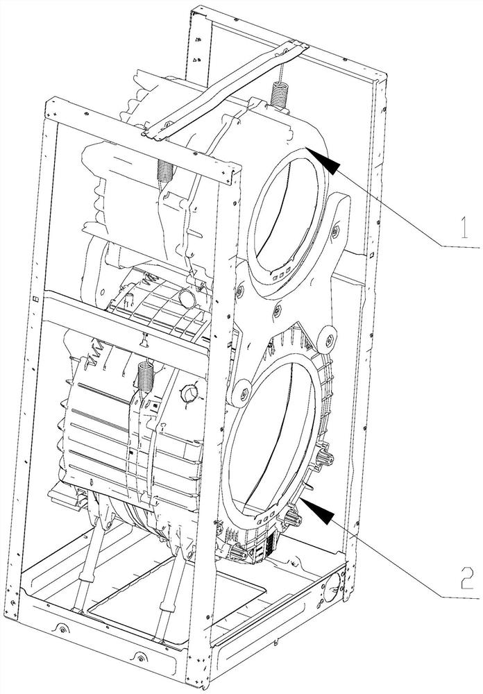 Dehydration control method and washing machine for multi-tubular washing machine