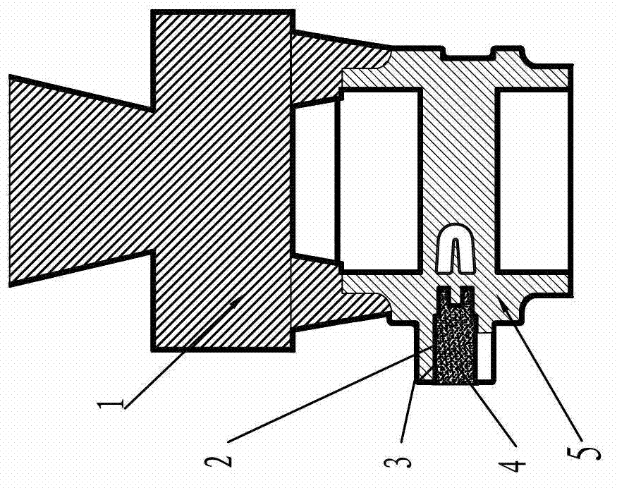 Shell making method for deep blind hole of precision casting