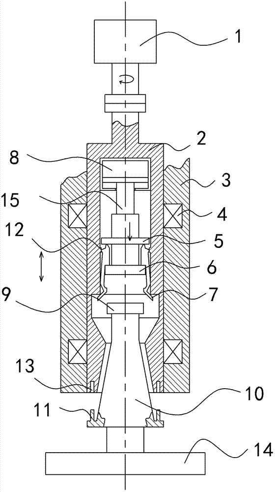 Vertical lathe grinding device