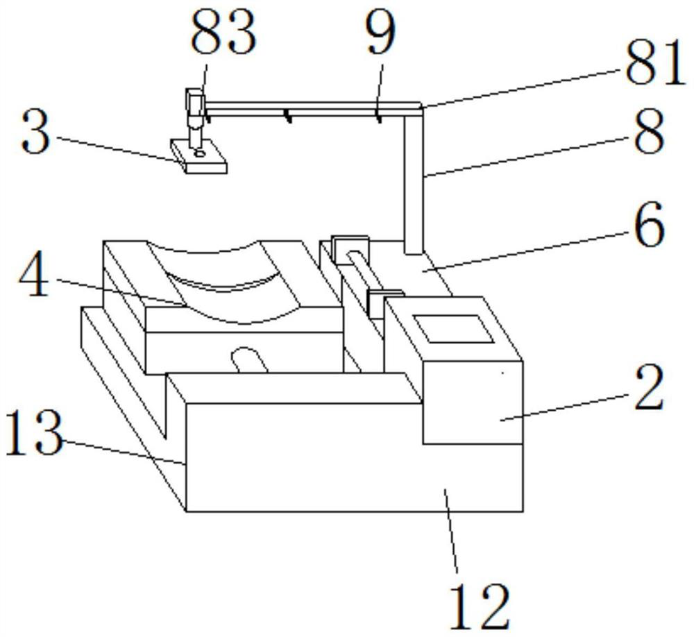 Headrest type suspended anesthesia device for anesthesia department