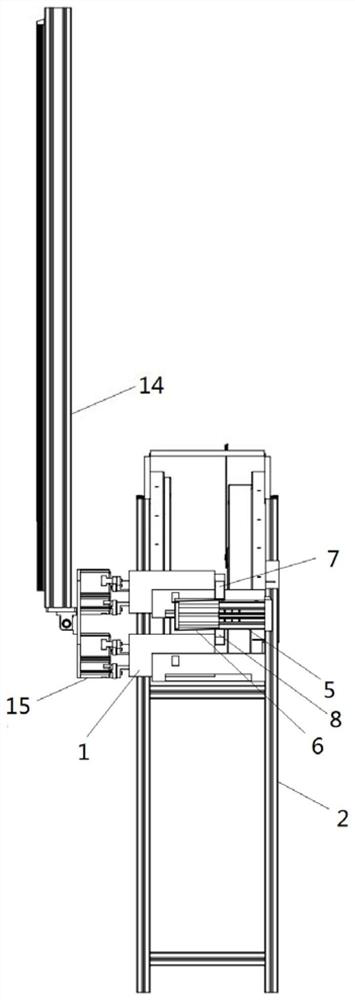 A feeding structure and a loading and unloading device