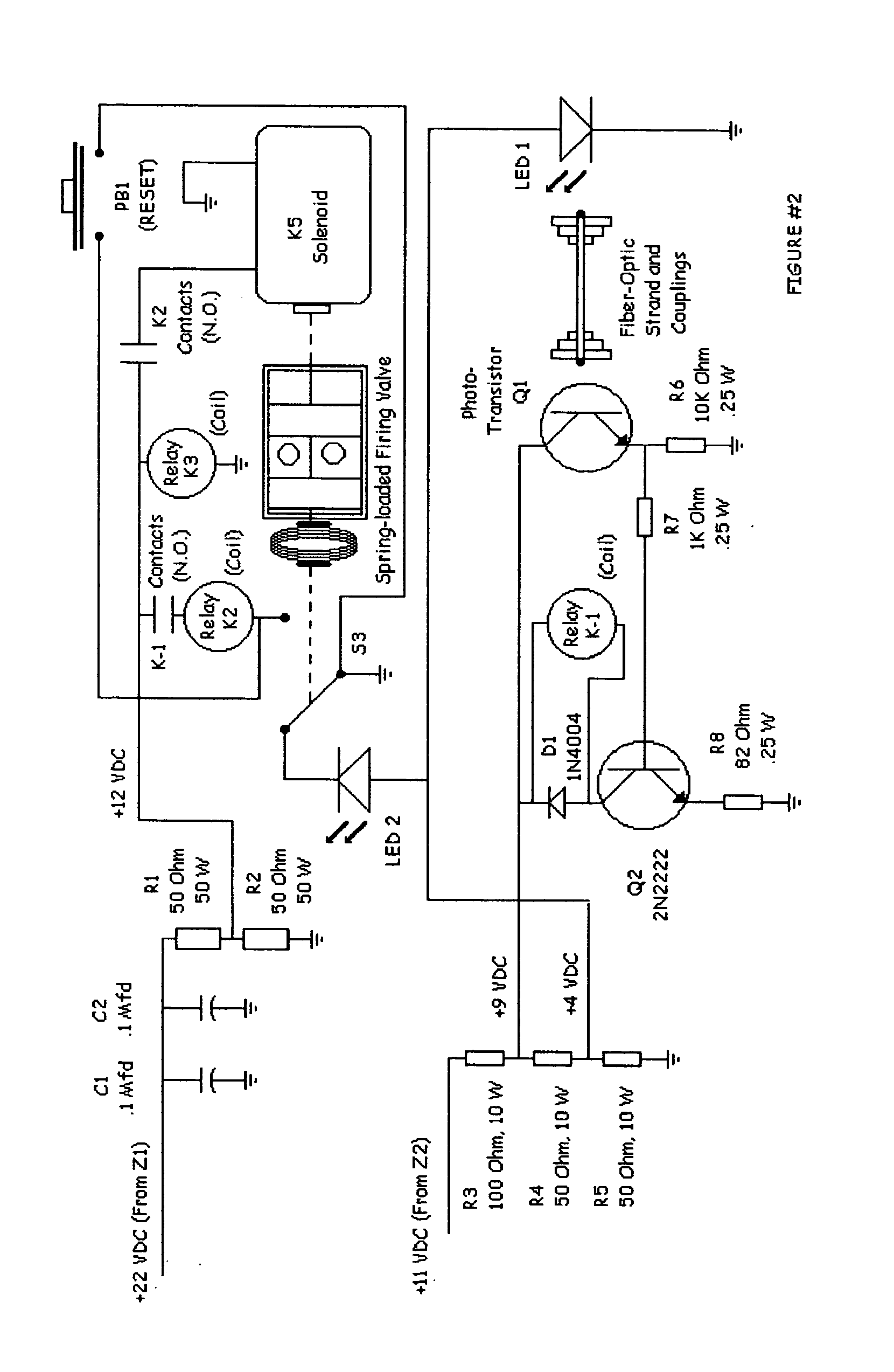 Fiber-optic based automatic fire-suppression controller