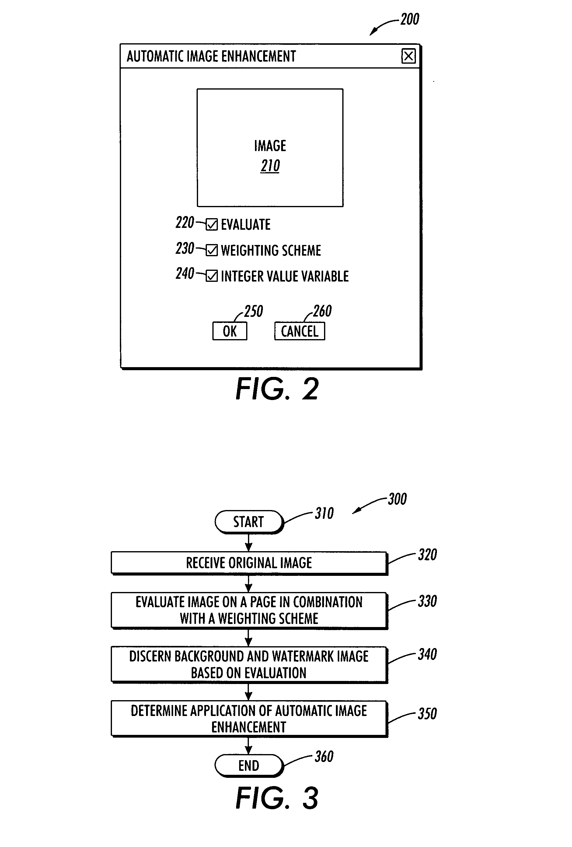 Method and system for the selective application of automatic image enhancement to digital images