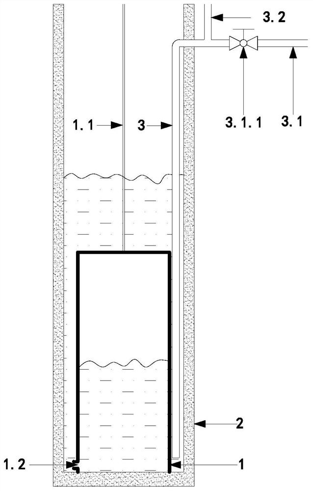 Underground constant-pressure gas storage device