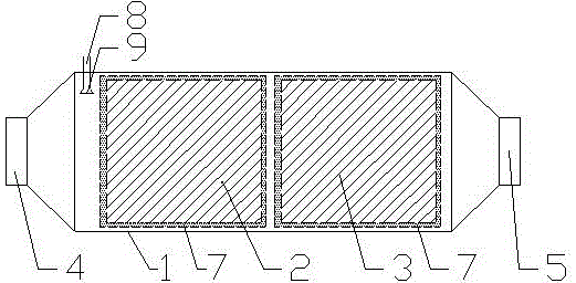 Diesel engine tail gas filter