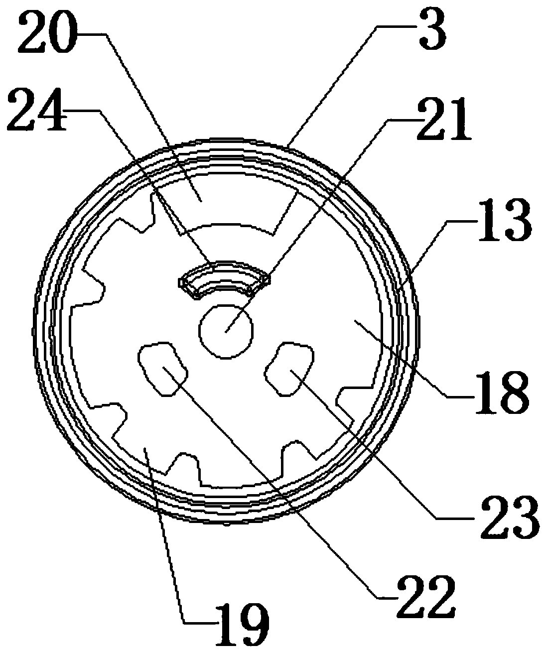 Rotary multifunctional valve core