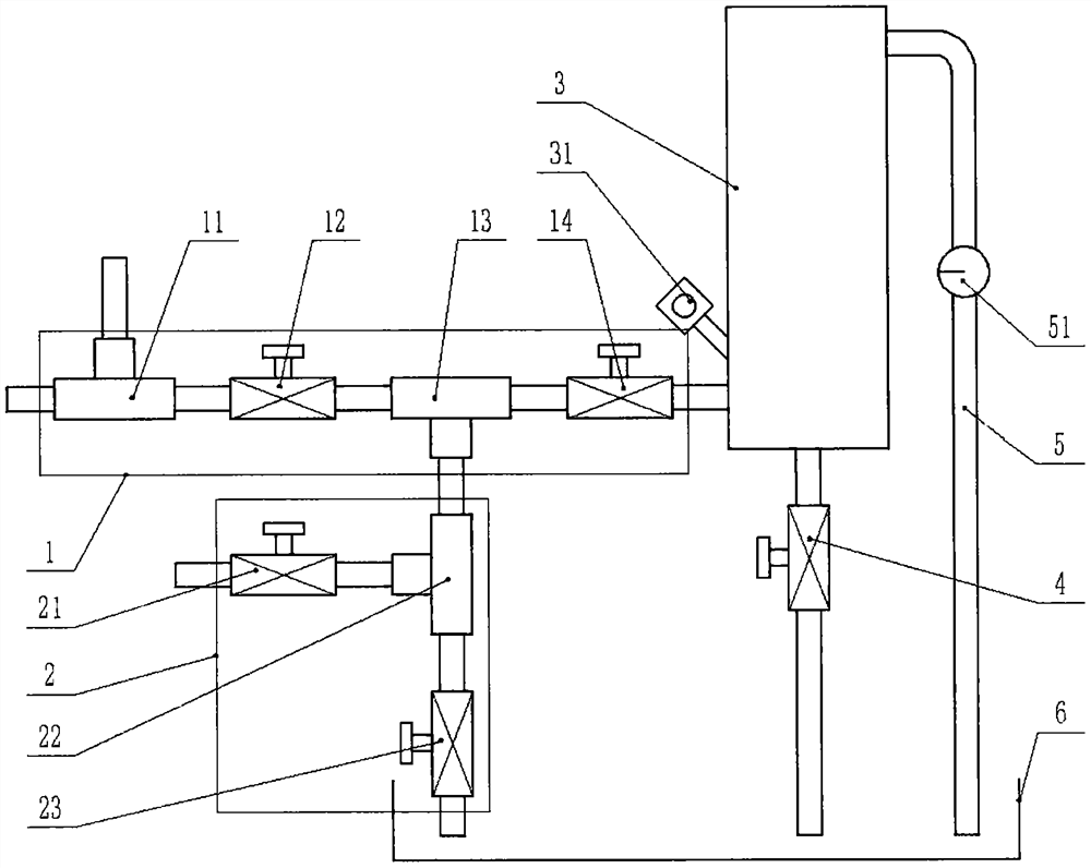 Desulfurization slurry density measuring device and method