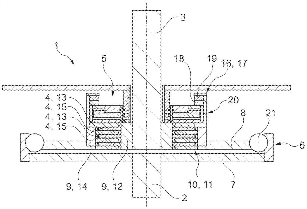 Clutch unit with torsional vibration damper as a clutch support, and hybrid module comprising clutch unit