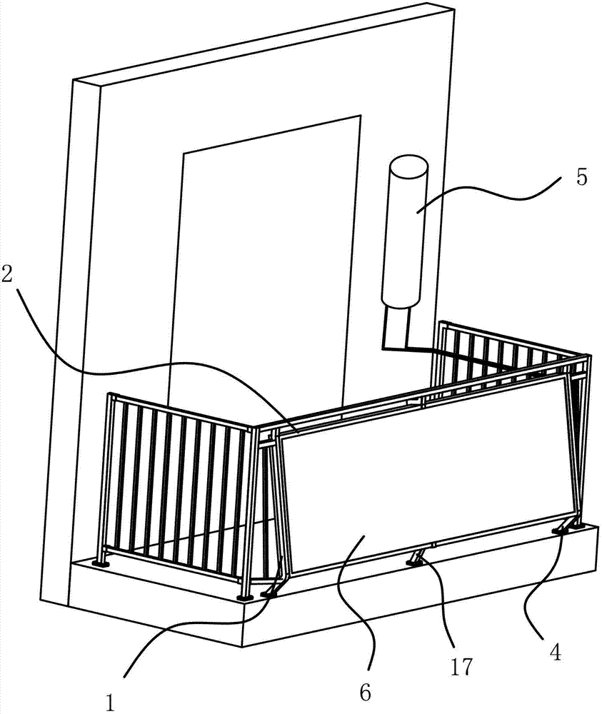 Integrated solar balcony fence