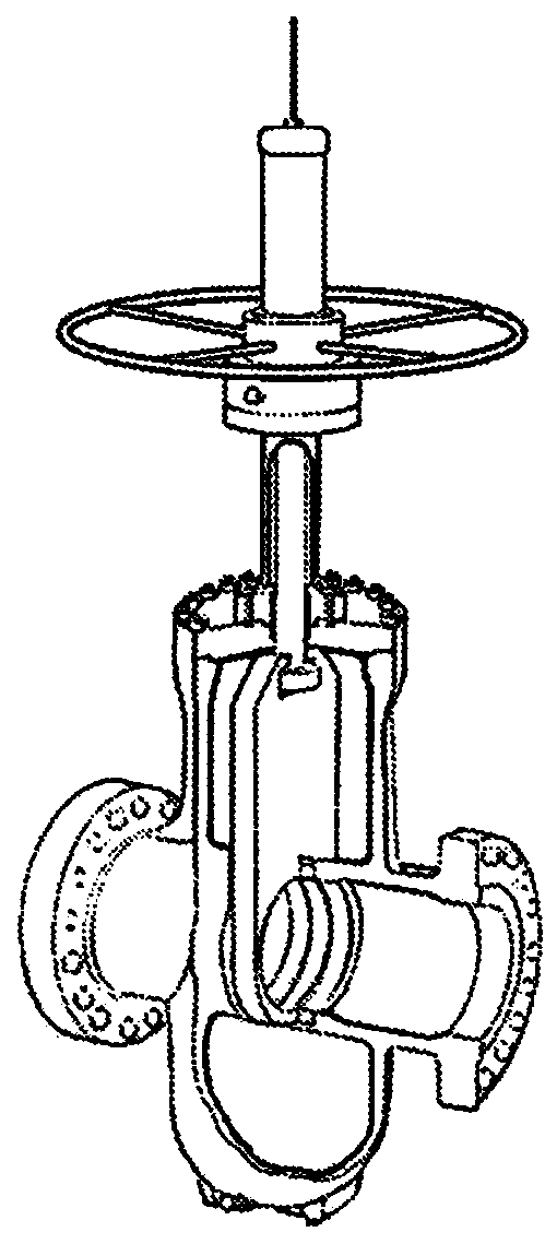 Gate valve structure and production method therefor