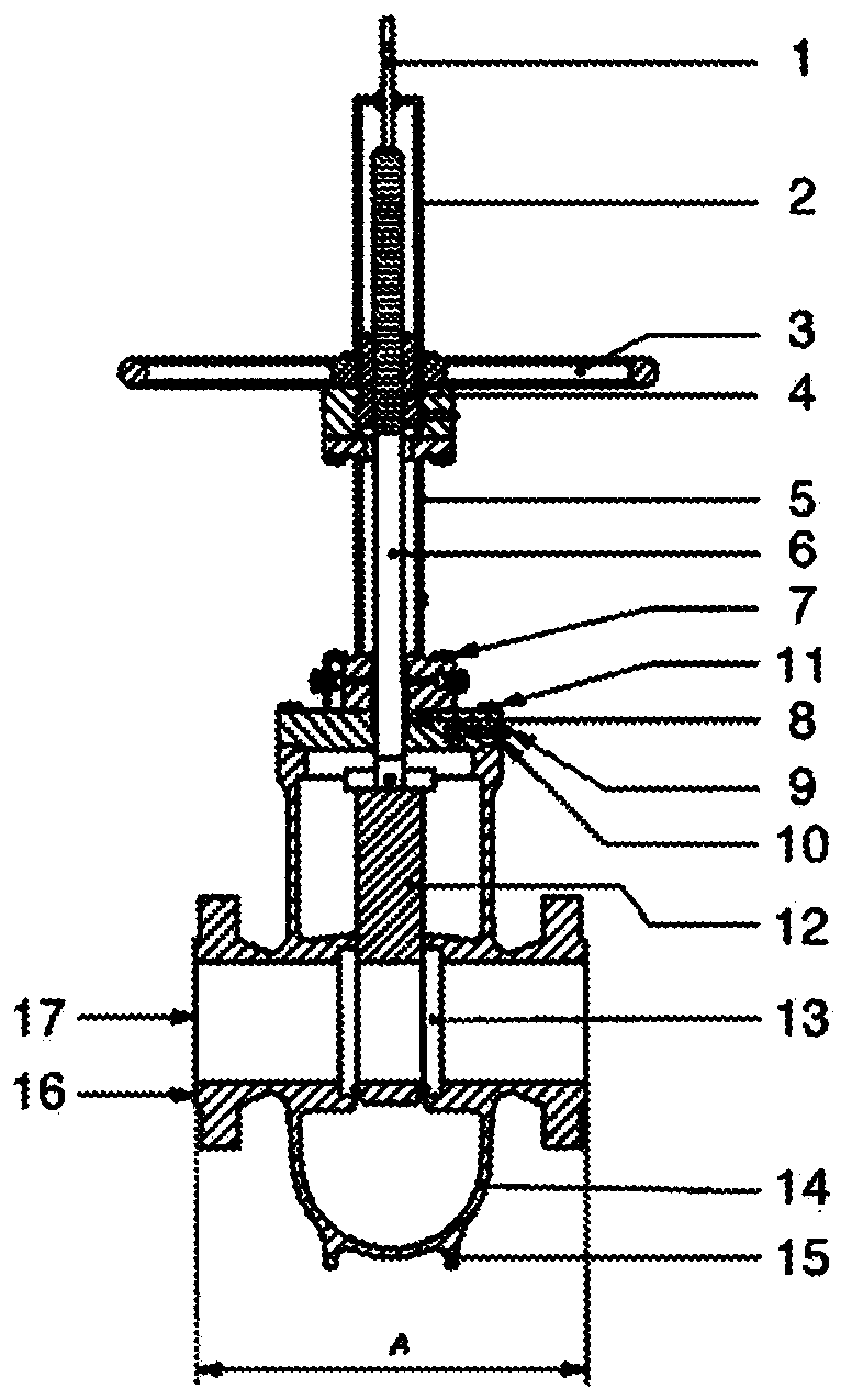 Gate valve structure and production method therefor