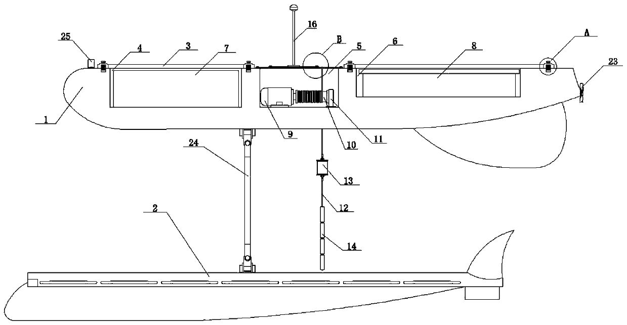 Marine monitoring device convenient to move