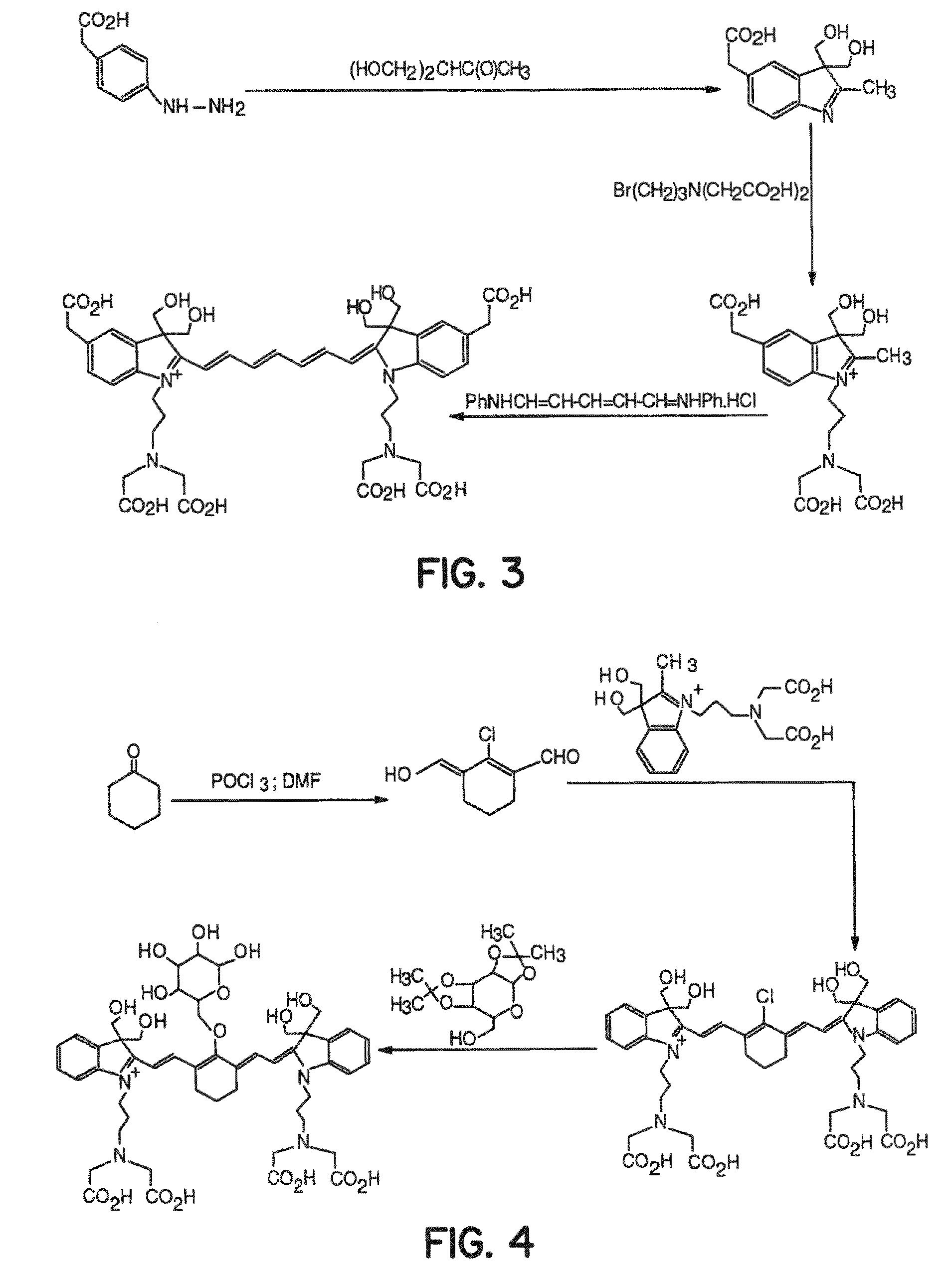 Receptor-avid exogenous optical contrast and therapeutic agents