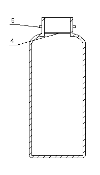 Cosmetic packaging bottle and packaging bottle cap used with same