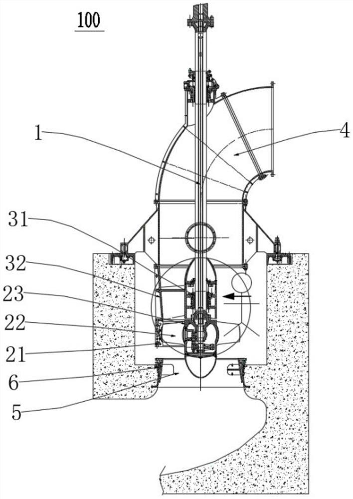 Vertical axial flow pump