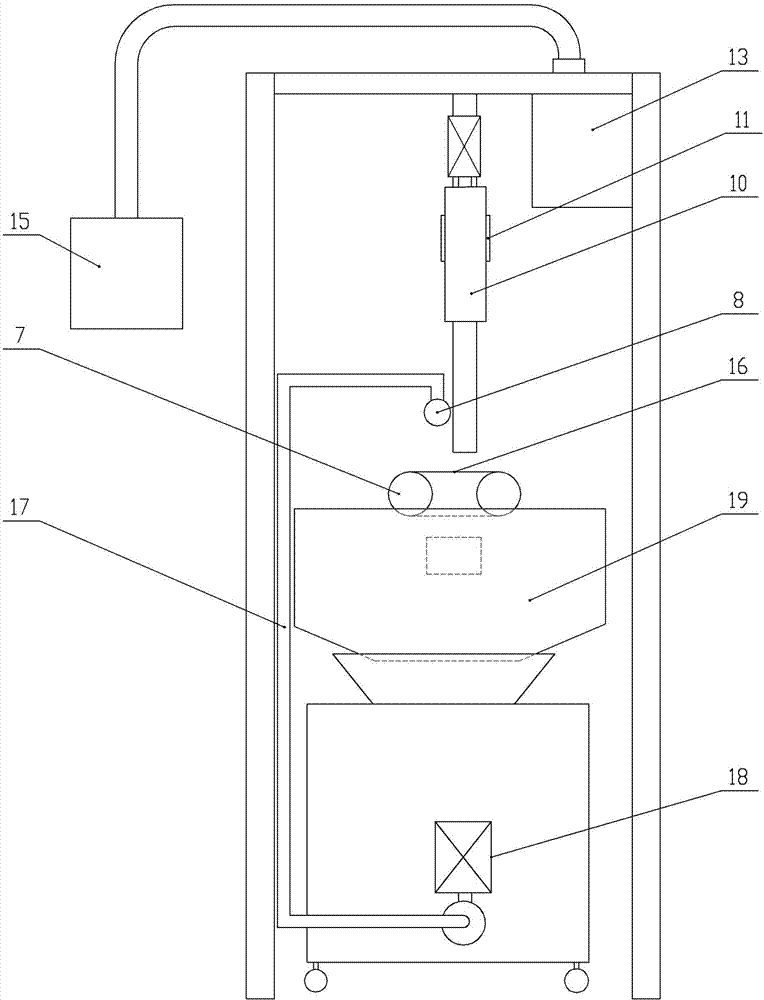 Cutting line grinding test device and test method