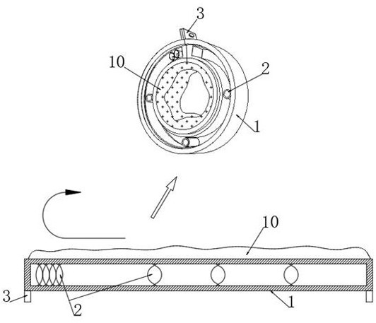 An underground multi-core cable branching device