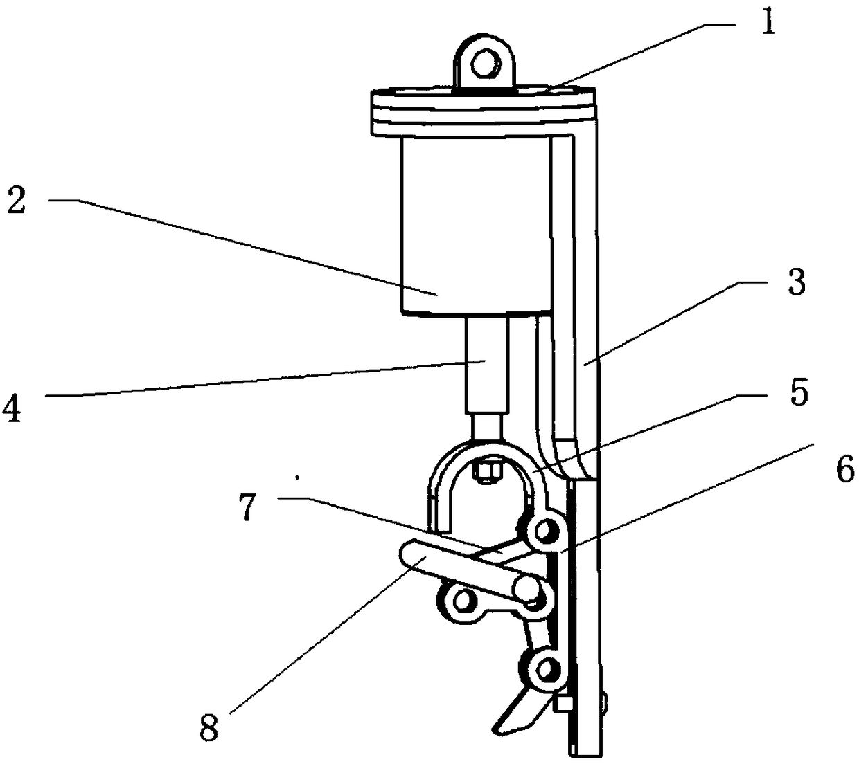 Line-releasing and rod-protecting apparatus of power transmission line tower structure
