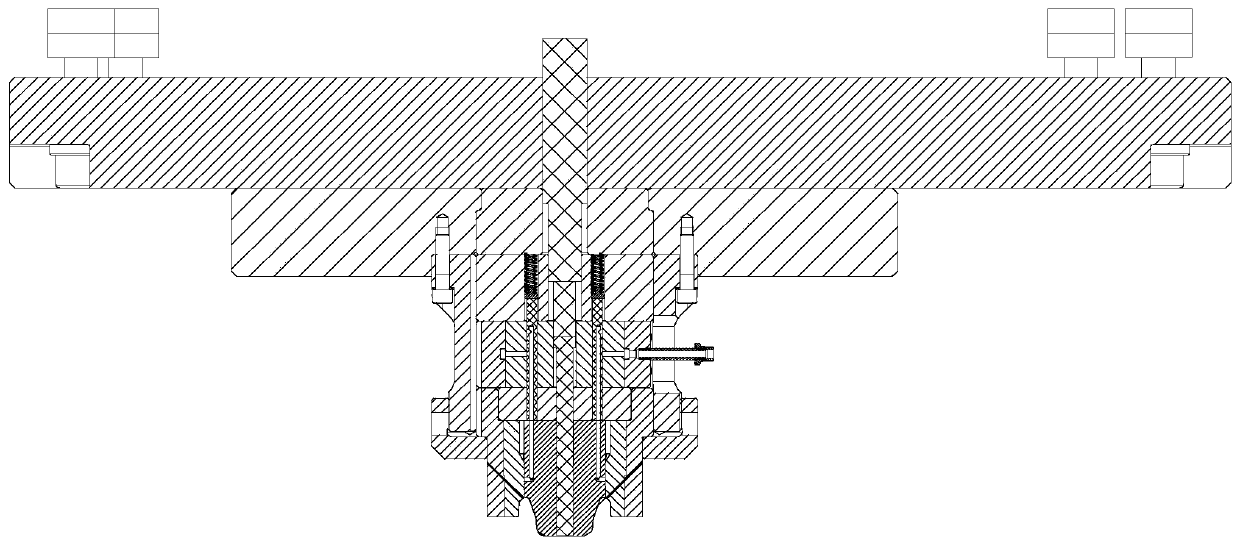 Hot forging die upper die with internal cooling function and cooling method thereof