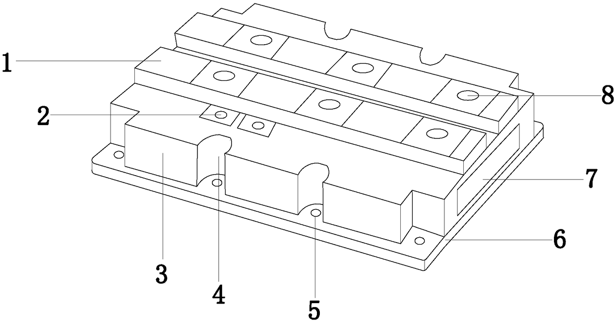 Bipolar integrated circuit chip based on groove dielectric isolation