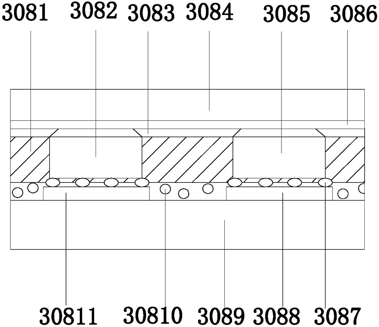 Bipolar integrated circuit chip based on groove dielectric isolation