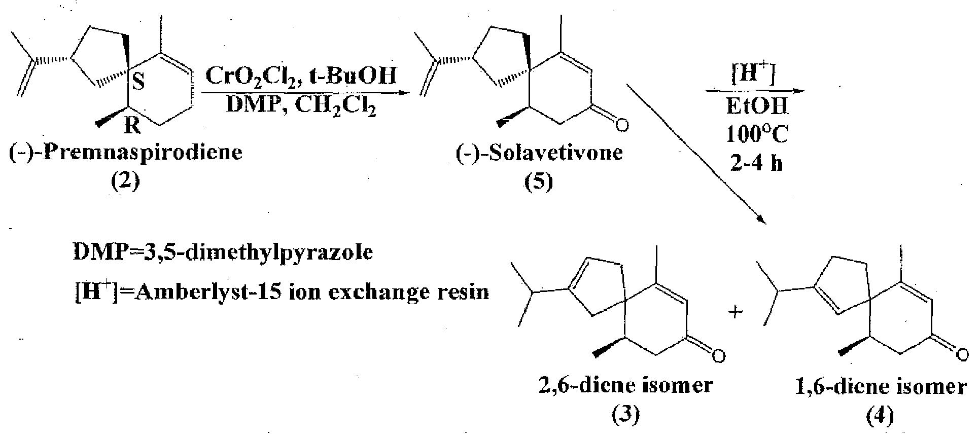 Novel fragrance and methods for production of 5-epi-beta-vetivone, 2-isopropyl-6,10-dimethyl-spiro[4.5]deca-2,6-dien-8-one, and 2-isopropyl-6,10-dimethyl-spiro[4.5]deca-1,6-dien-8-one