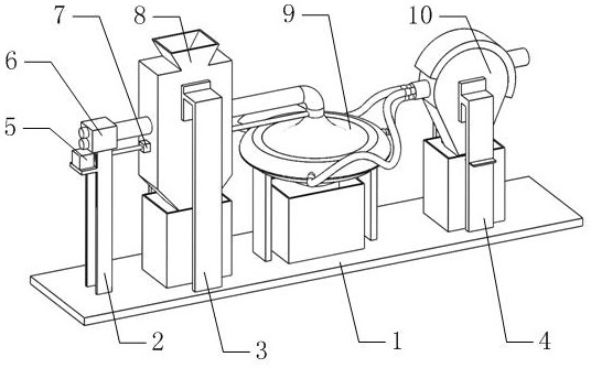 Green and environment-friendly powder removing equipment