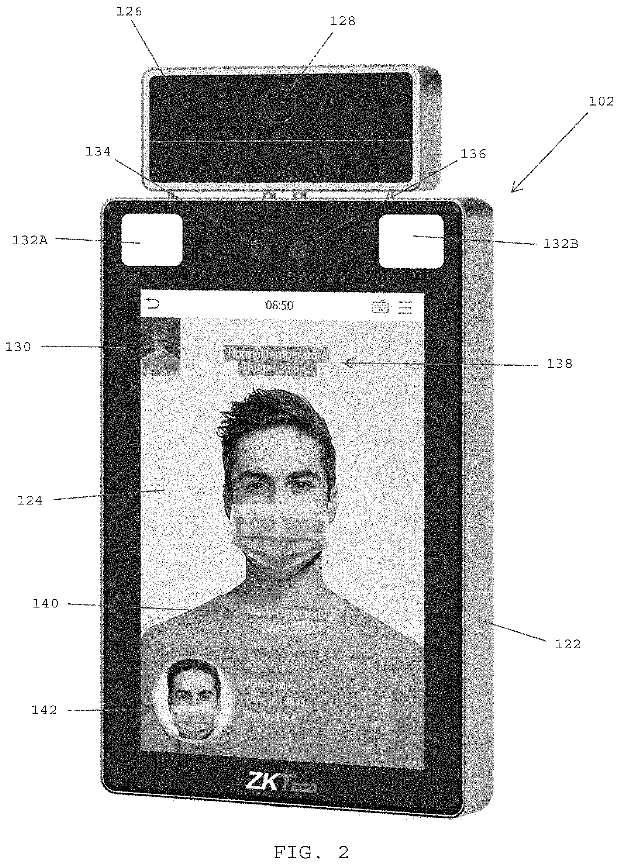 Unattended touchless health-check screening systems incorporating biometrics and thermographic technologies