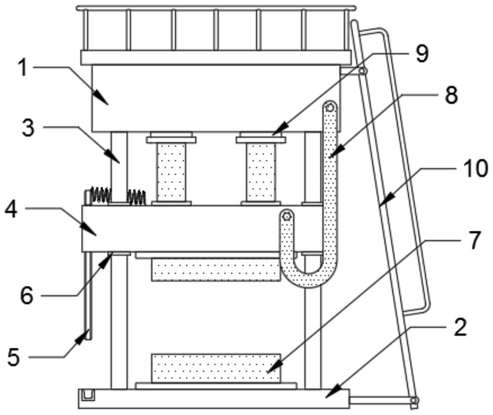 Special liquid-state intelligent casting and forging machine for heavy truck flywheel shell