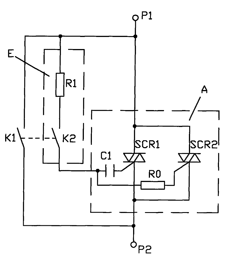 Switch arc suppression circuit for switch devices and control method thereof