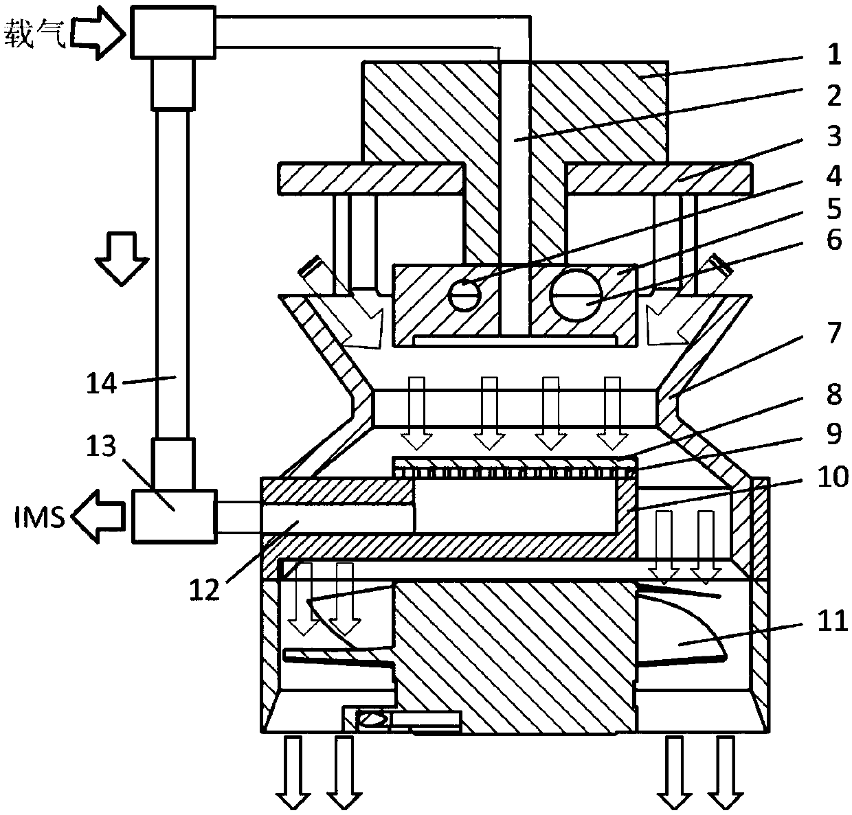 Aerosol sample collection, enrichment and thermal analysis device