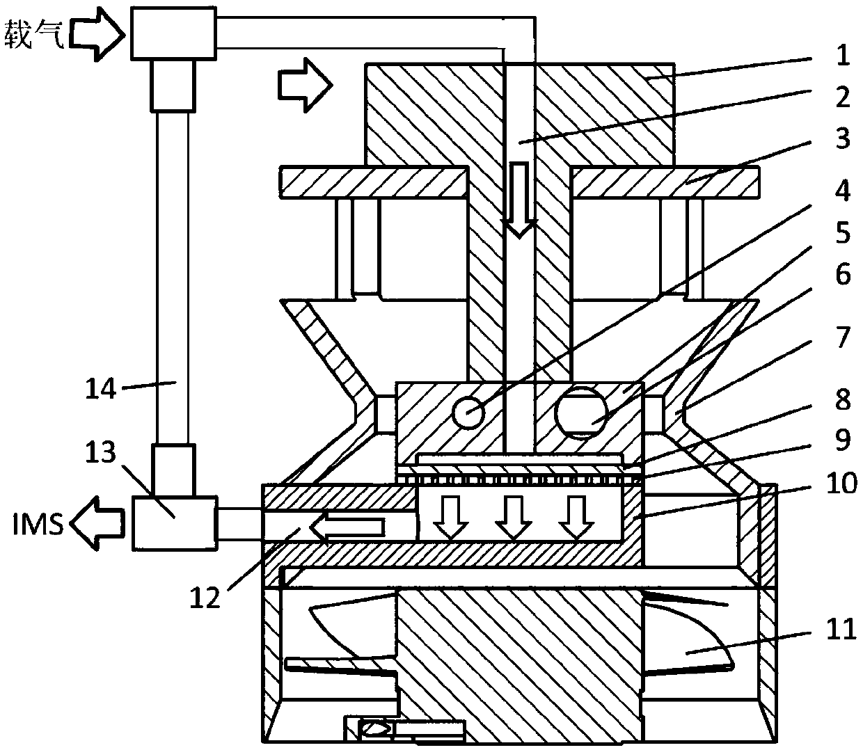 Aerosol sample collection, enrichment and thermal analysis device