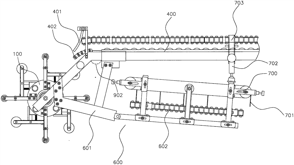 Brick transferring device and brick paving machine